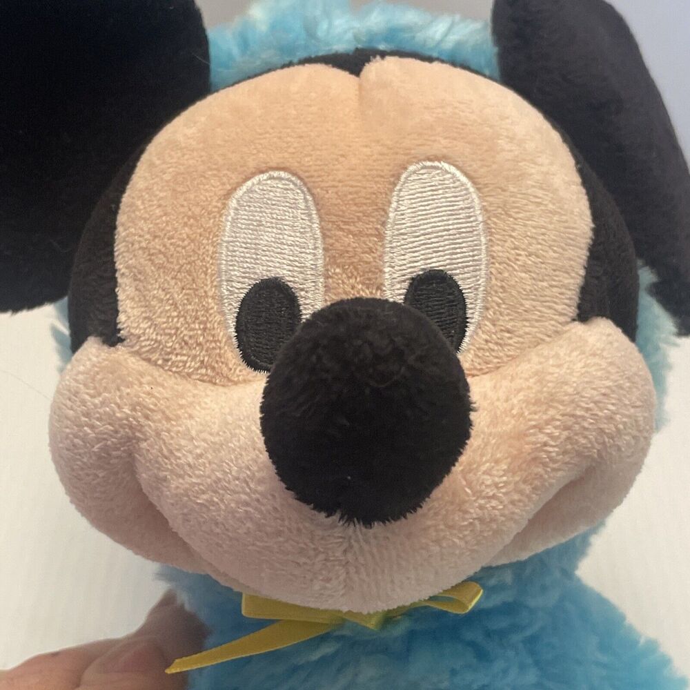 Disney Store Original Mickey Mouse Easter Bunny Blue 17” Plush - Picture 6 of 13